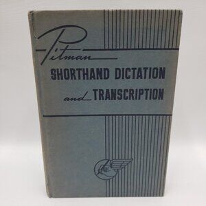 Sir Isaac Pitman Shorthand Dictation and Transcription Canadian Edition 1950's